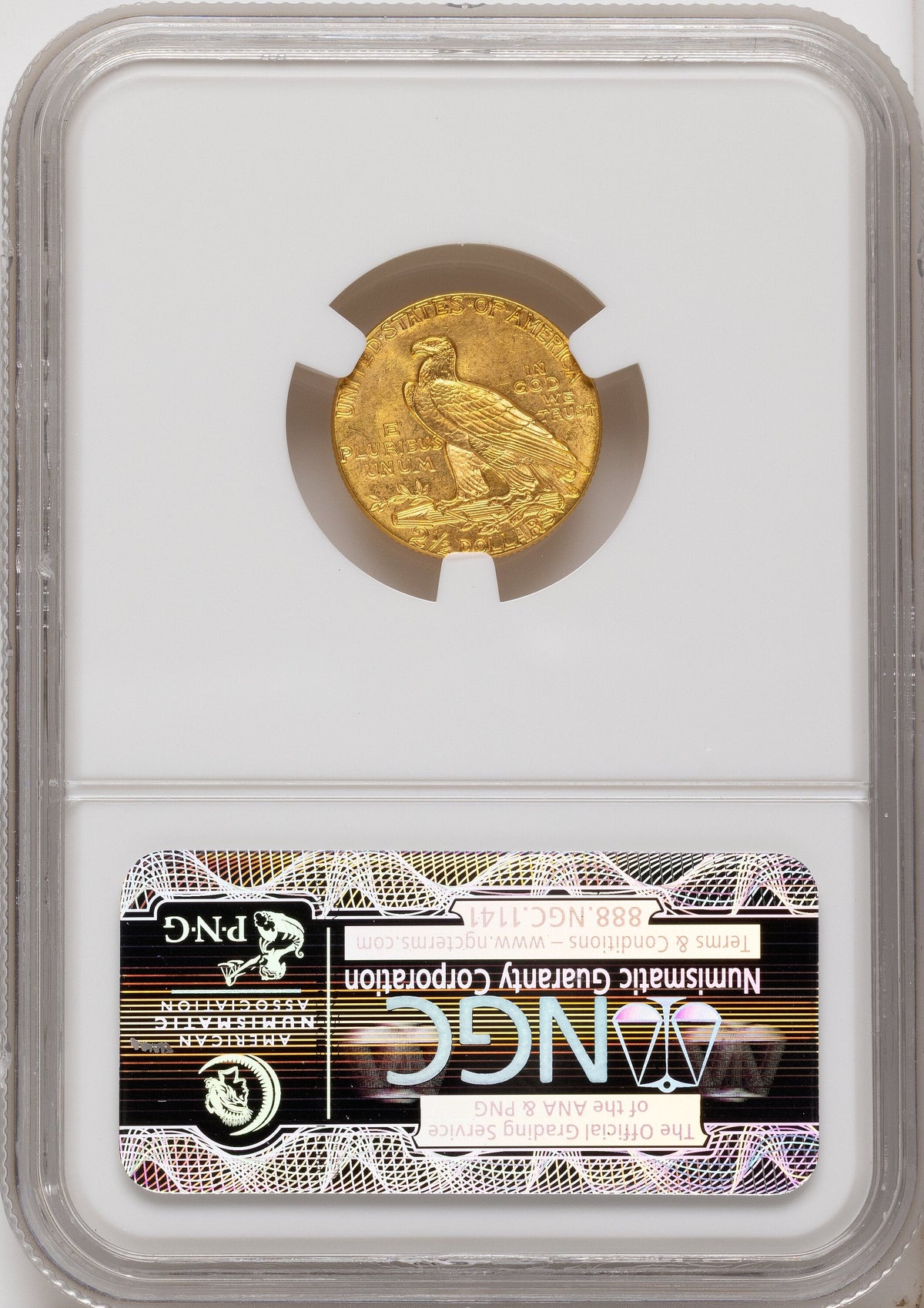 1927 $2.50 Indian Quarter Eagle NGC MS65