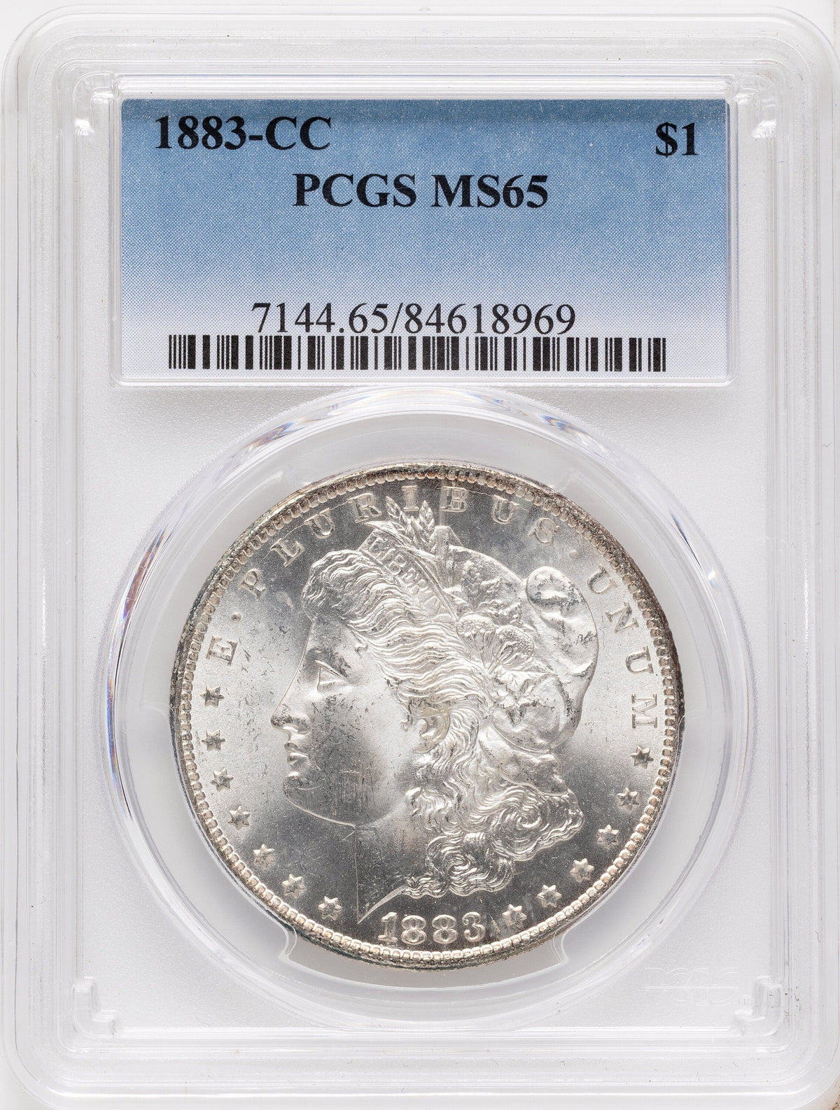 1883-CC Morgan Dollar PCGS MS65