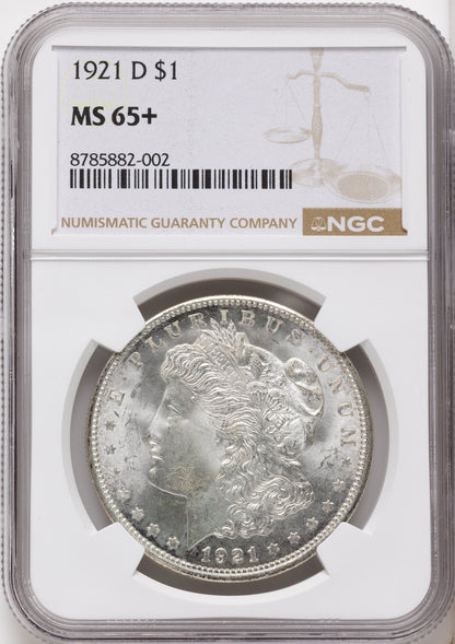 1921-D Morgan Dollar NGC MS65+