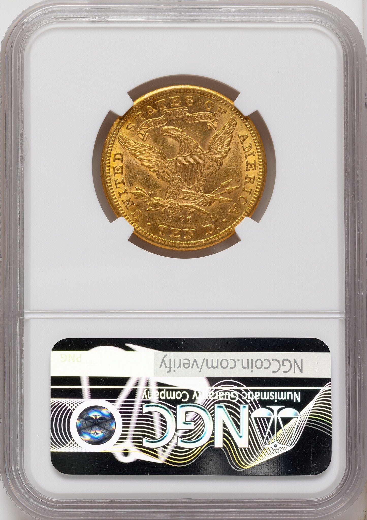1881-CC $10 Liberty Eagle NGC AU58