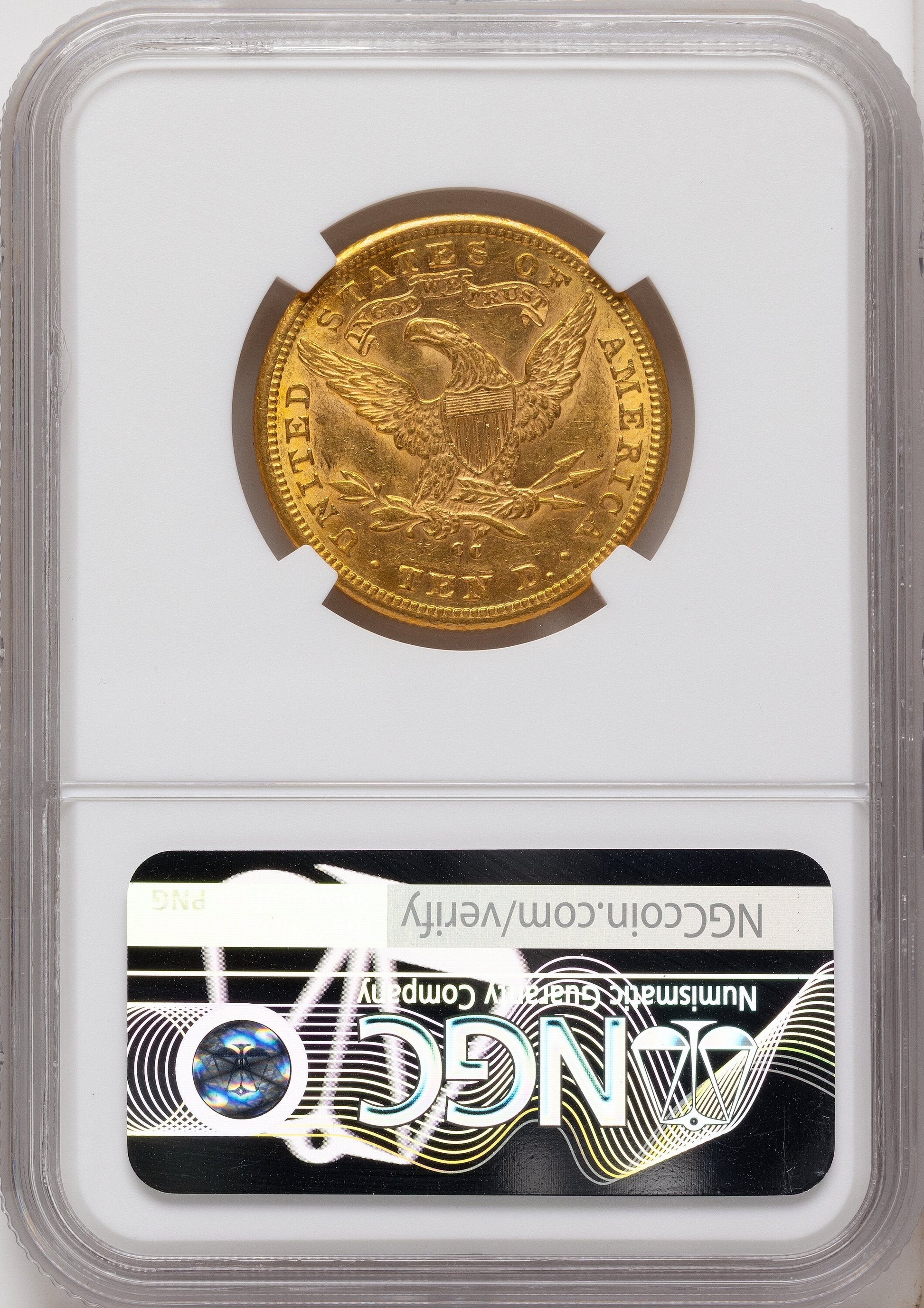1881-CC $10 Liberty Eagle NGC AU58