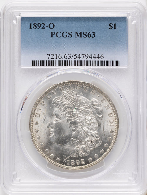 1892-O Morgan Dollar PCGS MS63