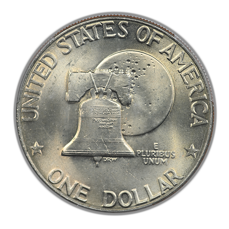 1976-D Type 2 Clad Eisenhower Ike Dollar $1 PCGS MS66+