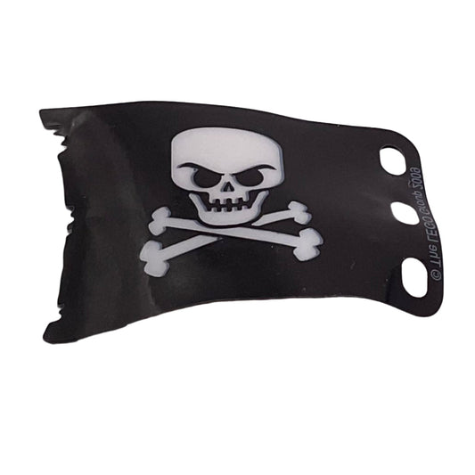 Plastic Flag 7x4 with Pirate Skull and Crossbones (Jolly Rodger) Pattern with Evil Skull, Part# 84622