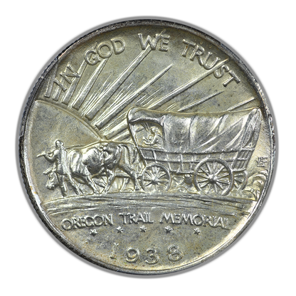 1938-S Oregon Trail Classic Commemorative Half Dollar 50C PCGS MS66 CAC