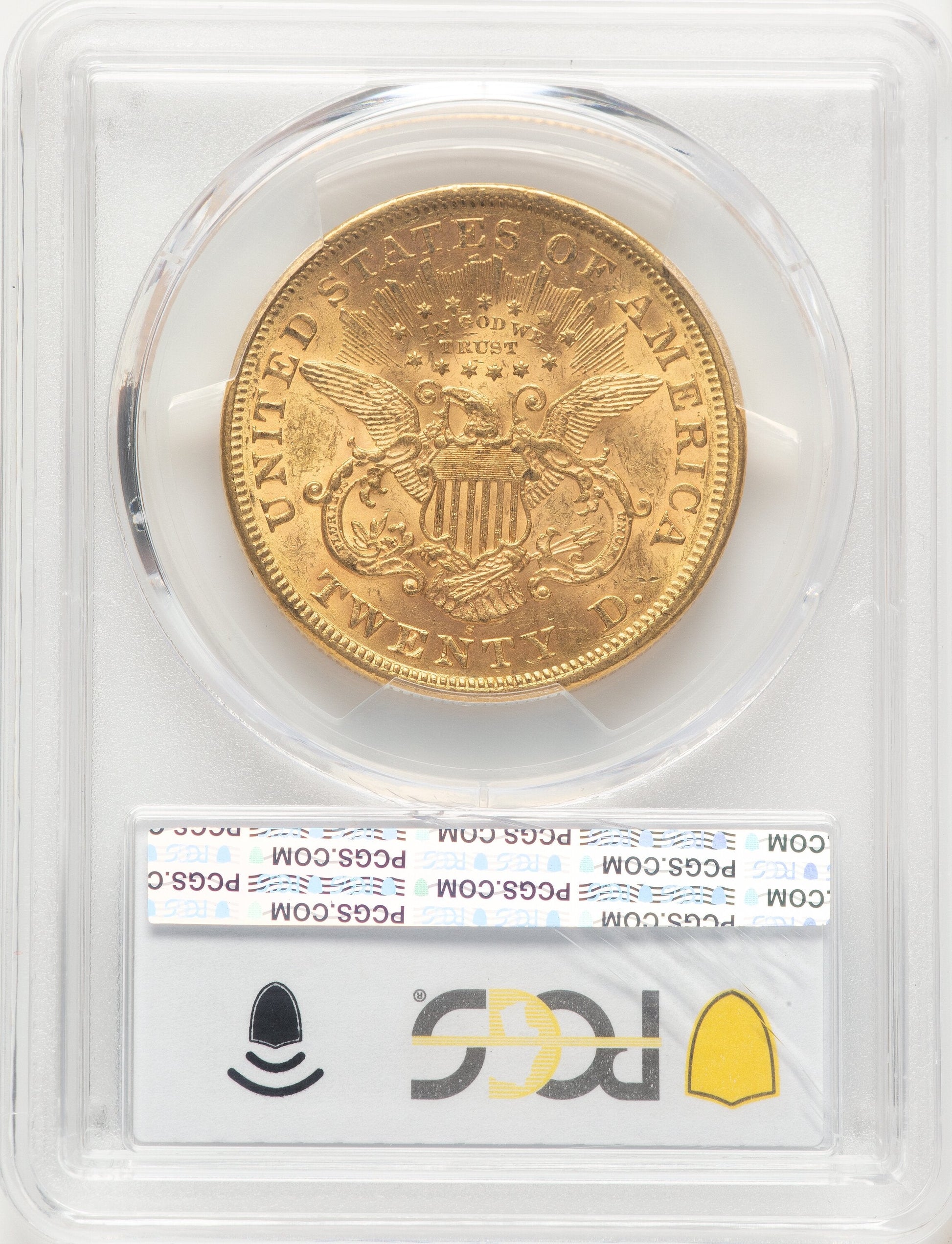 1869-S $20 Liberty Double Eagle PCGS MS61