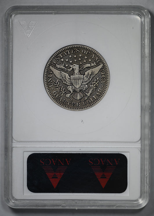 1904-O Barber Quarter 25C ANACS Soapbox VF20