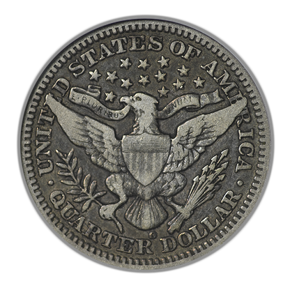 1904-O Barber Quarter 25C ANACS Soapbox VF20