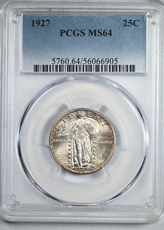 1927 Standing Liberty Quarter 25C PCGS MS64