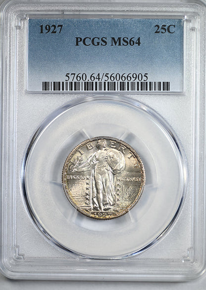 1927 Standing Liberty Quarter 25C PCGS MS64