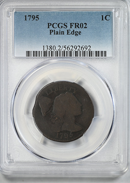 1795 Liberty Cap Large Cent 1C PCGS FR02 - Plain Edge