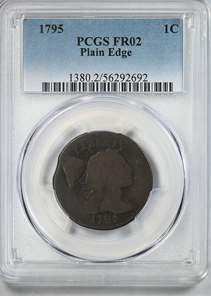 1795 Liberty Cap Large Cent 1C PCGS FR02 - Plain Edge