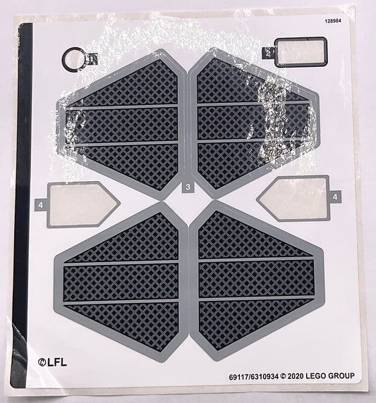 Sticker Sheet for Set Anakin's Jedi Interceptor, 75281-1 - (69117/6310934), Part# 75281stk01