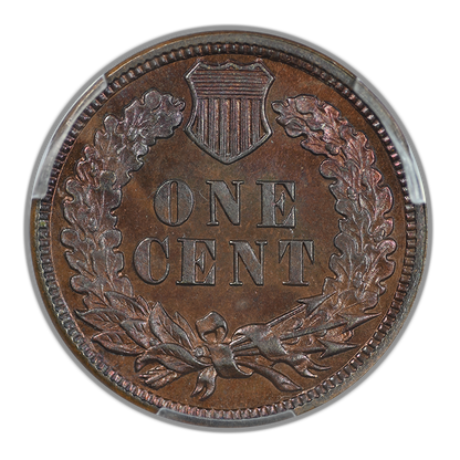 1881 Proof Indian Head Cent 1C PCGS PR65BN - TONED!