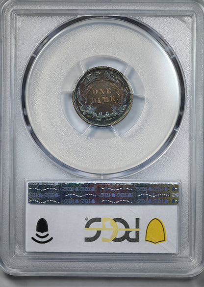 1892 Proof Barber Dime 10C PCGS PR66 CAC - TONED!