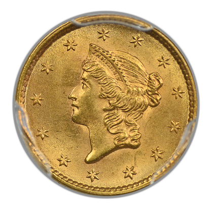 1852 Type 1 Liberty Head Gold Dollar G$1 PCGS MS65