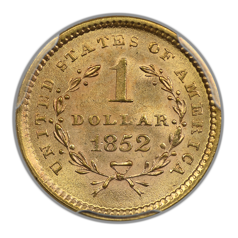 1852 Type 1 Liberty Head Gold Dollar G$1 PCGS MS65