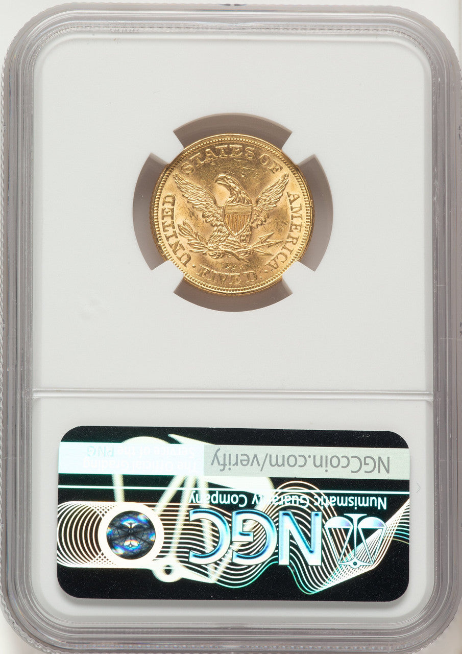 1861 $5 Liberty Half Eagle NGC MS62