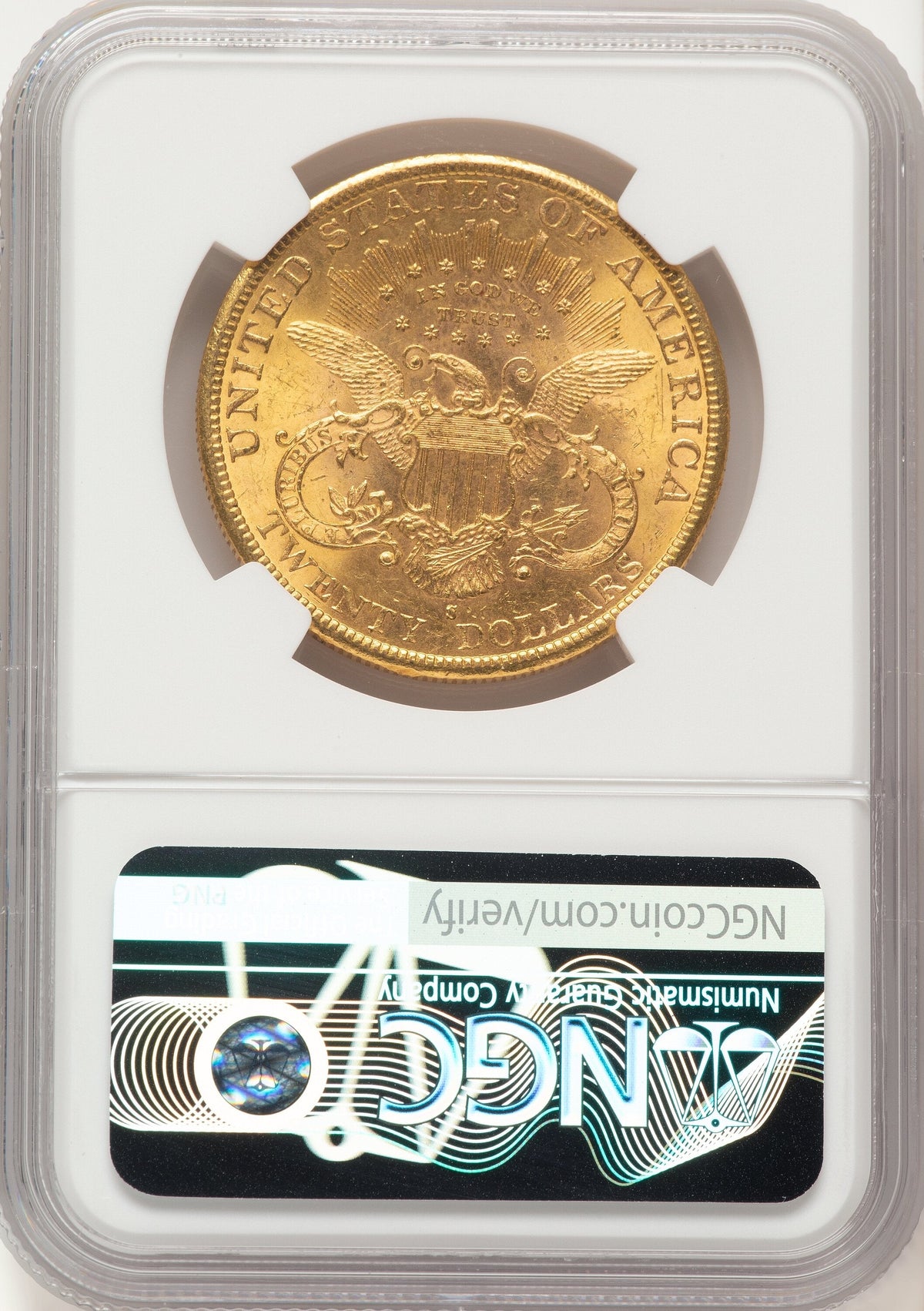 1896-S $20 Liberty Double Eagle NGC MS62