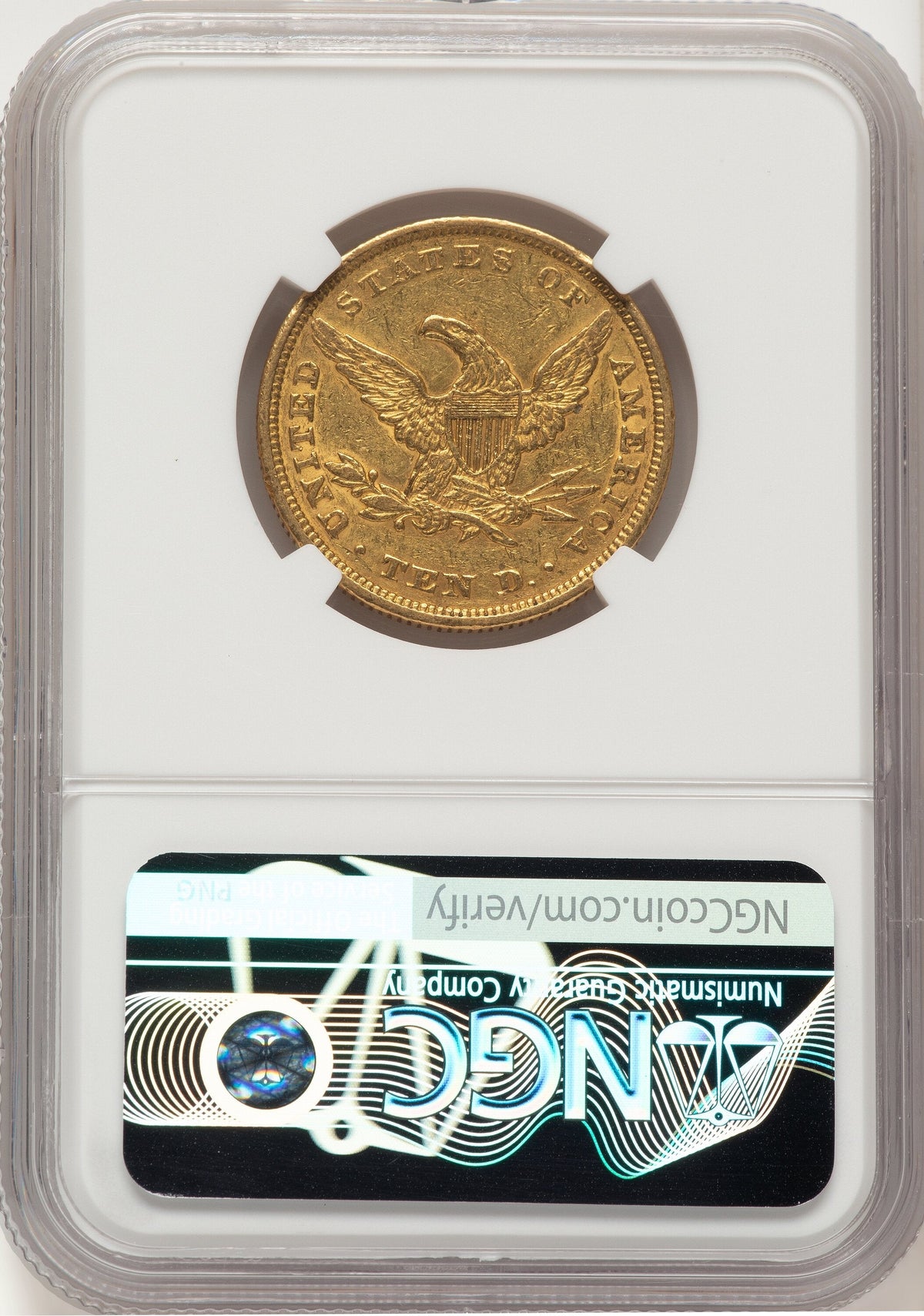 1847 $10 Liberty Eagle NGC AU55