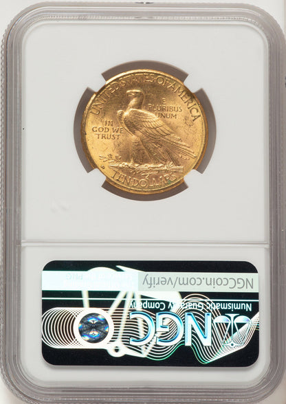 1910-D $10 Indian Eagle NGC MS64