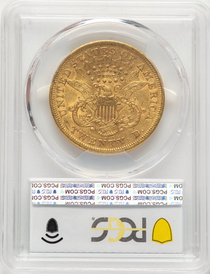 1868-S $20 Liberty Double Eagle PCGS AU50