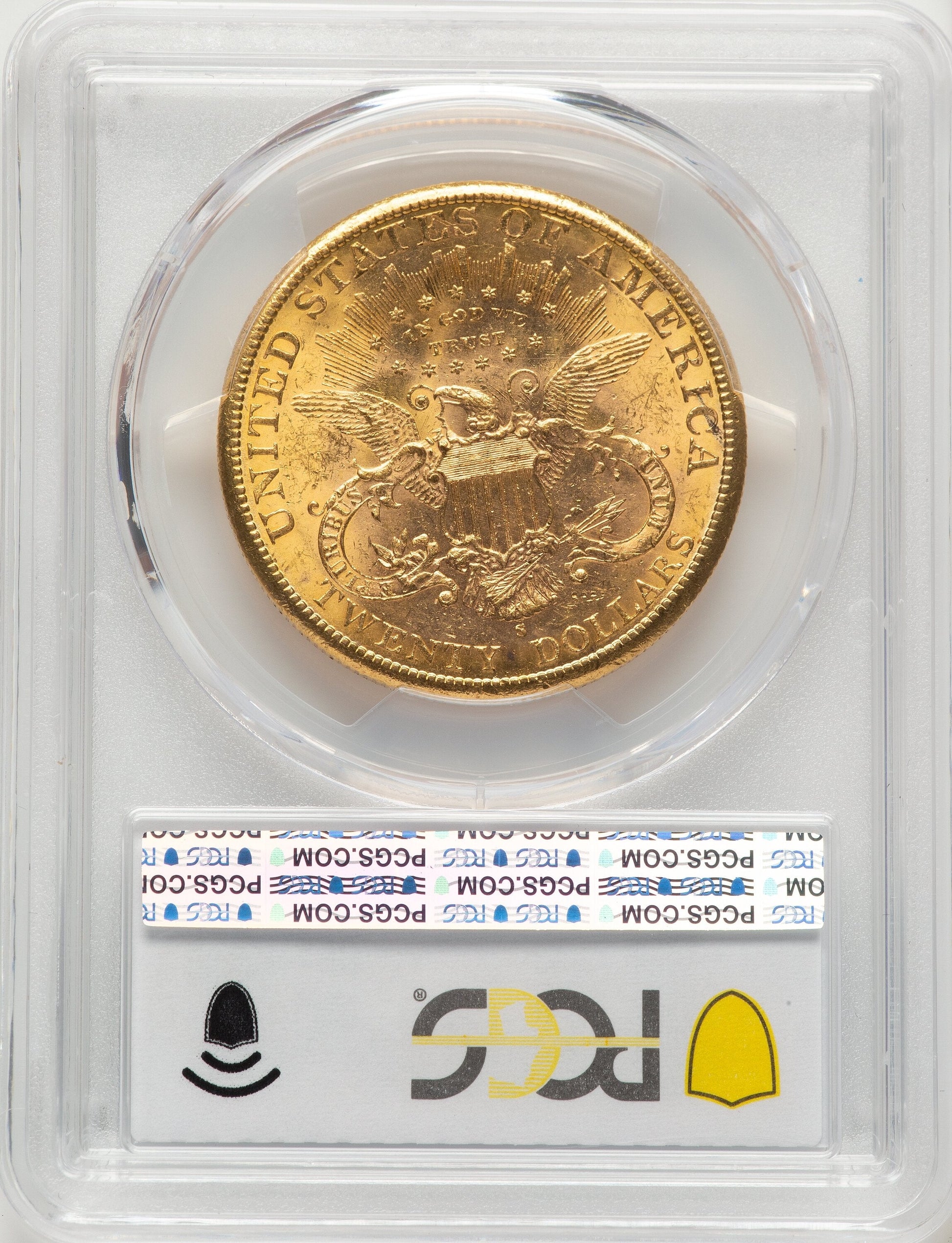1887-S $20 Liberty Double Eagle PCGS MS61