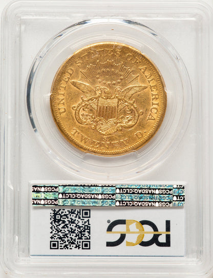 1859-S $20 Liberty Double Eagle PCGS AU50