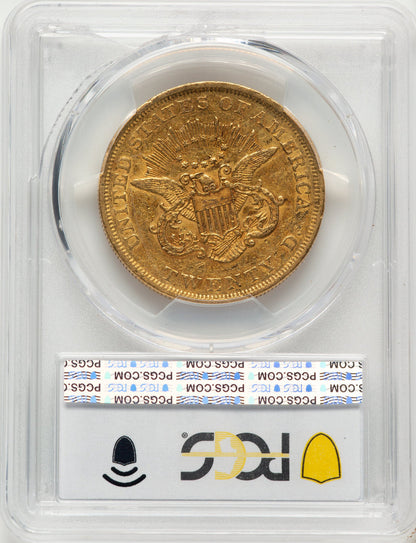 1851 $20 Liberty Double Eagle PCGS AU50