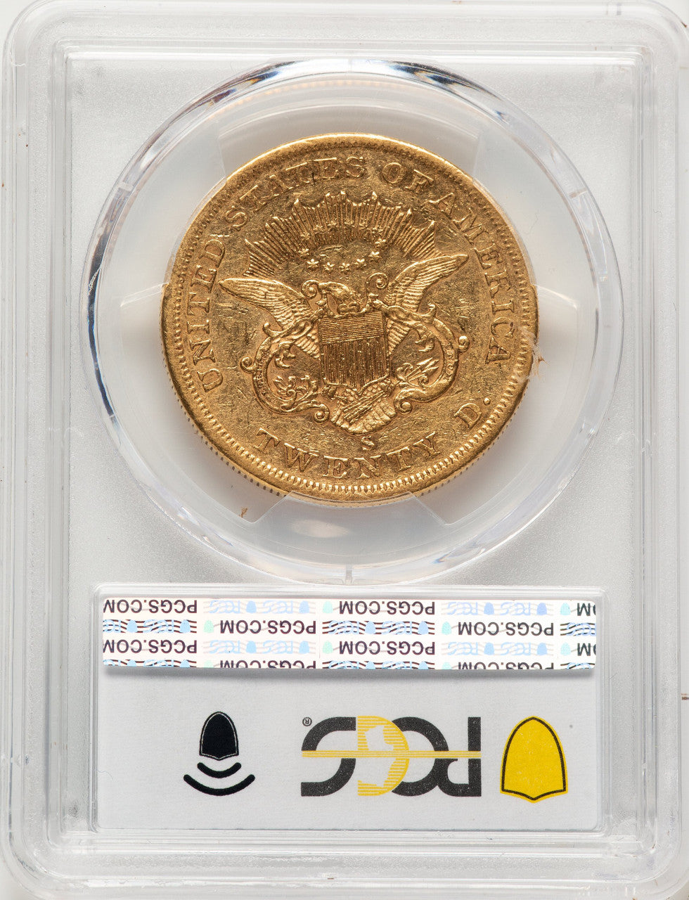 1856-S $20 Liberty Double Eagle PCGS XF45