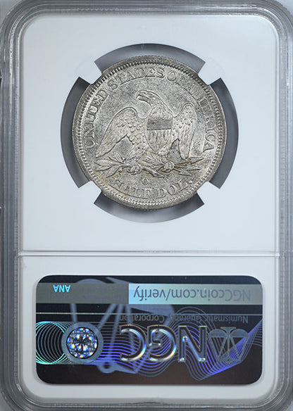1844-O Liberty Seated Half Dollar 50C NGC AU55