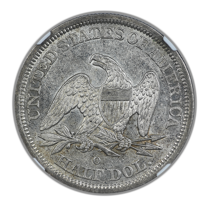 1844-O Liberty Seated Half Dollar 50C NGC AU55