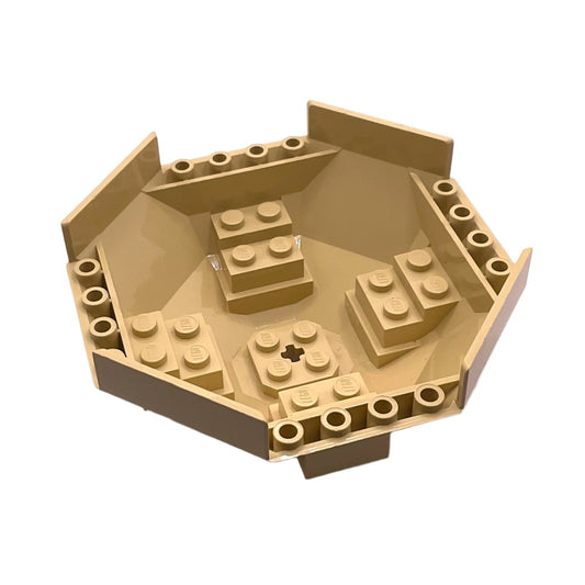 Cockpit 10 x 10 x 4 Octagonal with Axle Hole, Part# 2618