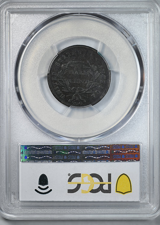 1800 Draped Bust Half Cent 1/2C PCGS F12