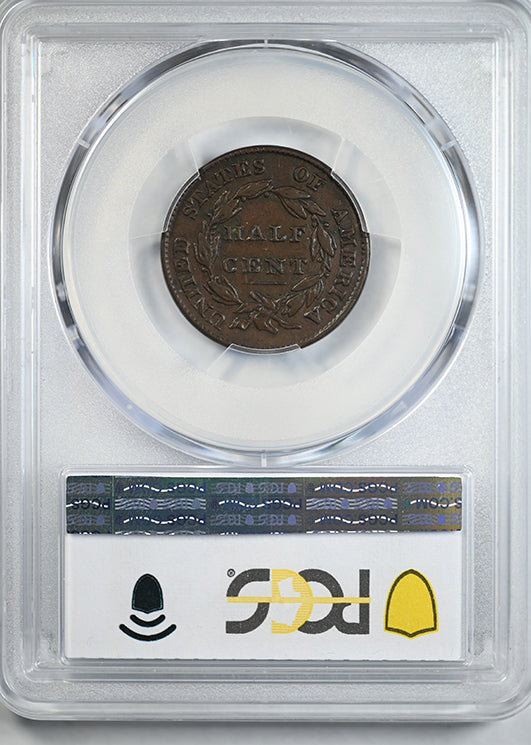 1826 Classic Head Half Cent 1/2C PCGS XF40 CAC