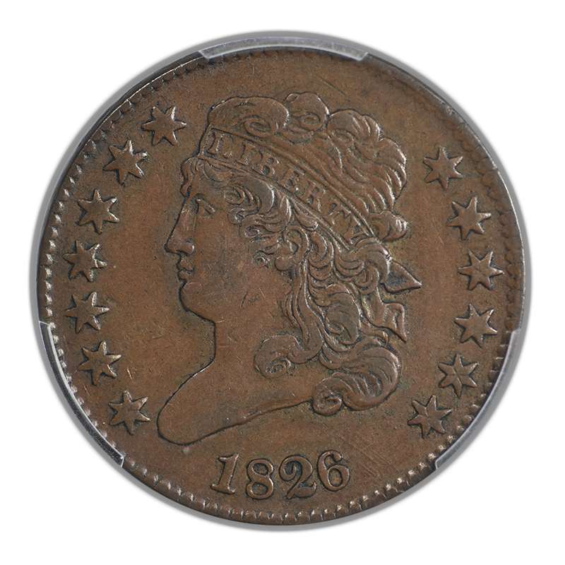 1826 Classic Head Half Cent 1/2C PCGS XF40 CAC