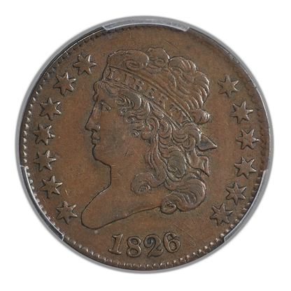 1826 Classic Head Half Cent 1/2C PCGS XF40 CAC