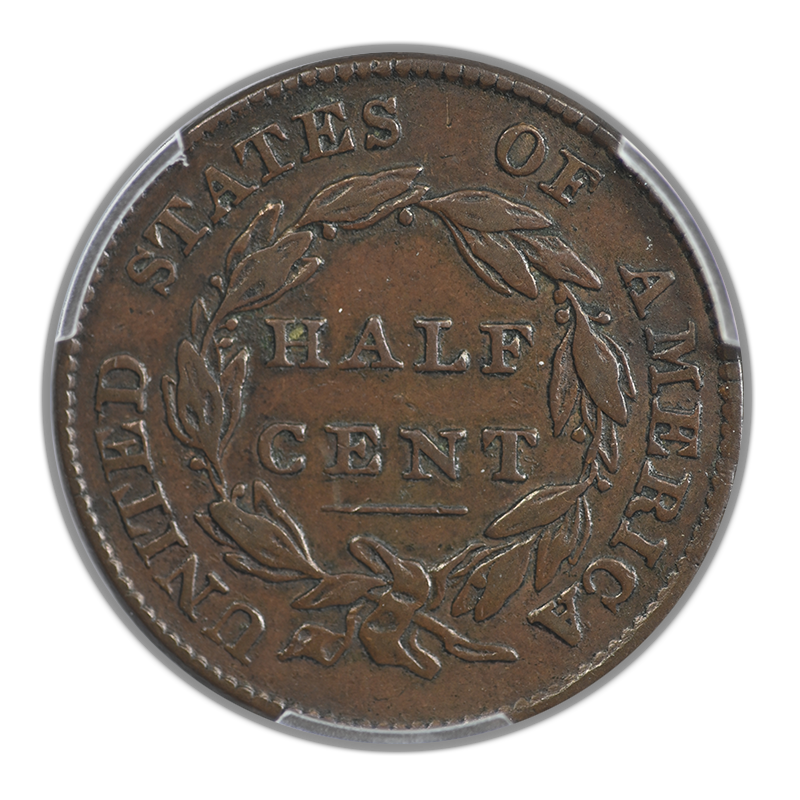 1826 Classic Head Half Cent 1/2C PCGS XF40 CAC