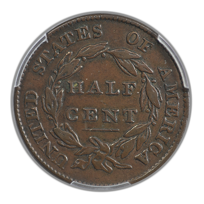 1826 Classic Head Half Cent 1/2C PCGS XF40 CAC
