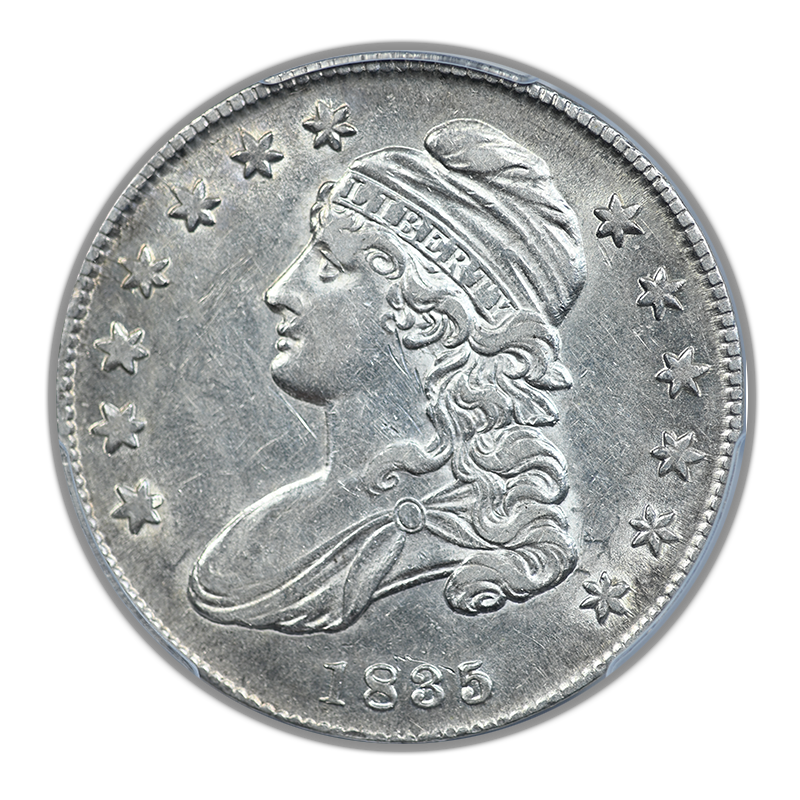1835 Capped Bust Half Dollar 50C PCGS AU50