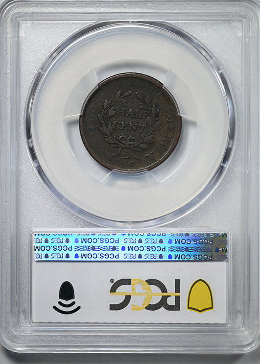 1807 Draped Bust Half Cent 1/2C PCGS VG08 CAC