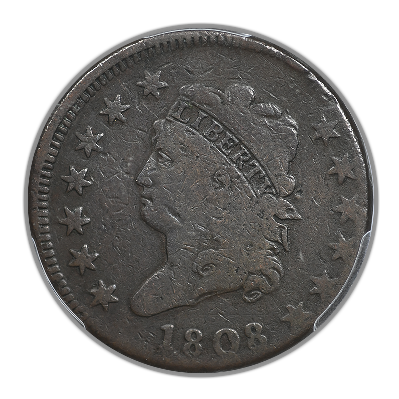 1808 Classic Head Large Cent 1C PCGS VG08