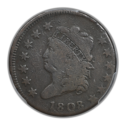 1808 Classic Head Large Cent 1C PCGS VG08
