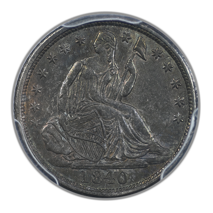 1840 Liberty Seated Half Dime H10C PCGS AU55 CAC - No Drapery