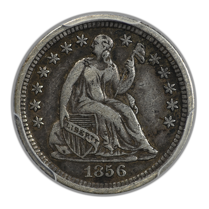 1856-O Liberty Seated Half Dime H10C PCGS VF35 CAC
