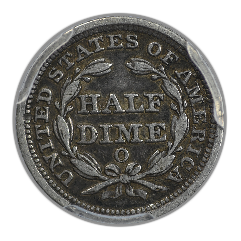 1856-O Liberty Seated Half Dime H10C PCGS VF35 CAC