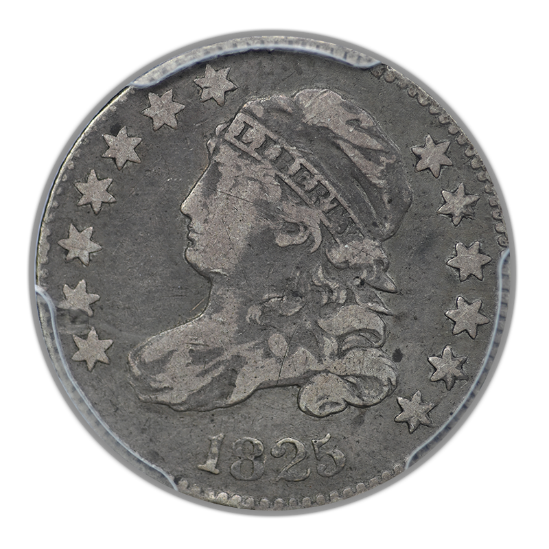 1825 Capped Bust Dime 10C PCGS VF25 CAC