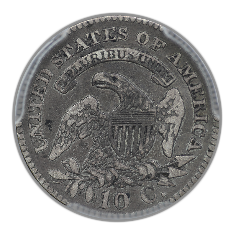 1825 Capped Bust Dime 10C PCGS VF25 CAC