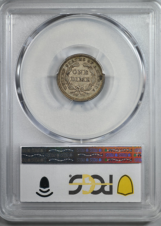 1853 Liberty Seated Dime 10C PCGS AU55 CAC - Arrows