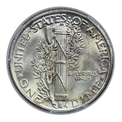 1929 Mercury Dime 10C PCGS MS66FB CAC - Full Bands